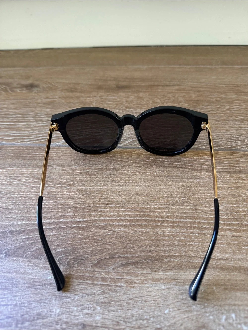 GENTLE MONSTER Didi-02 Black Frames with Brown Temples Sunglasses